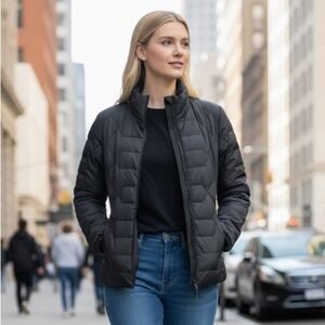 🌻REI Women's Black Goose Down Quilted Jacket Size XS